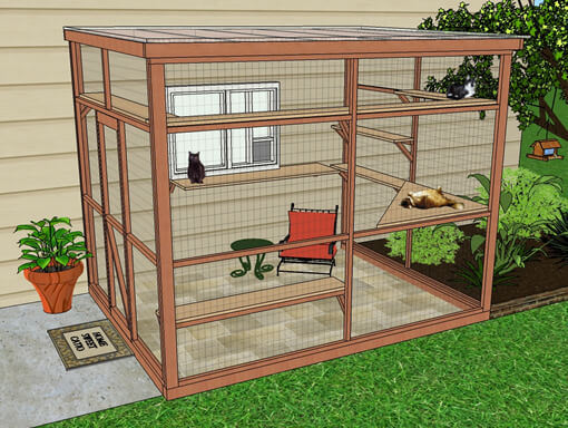 sanctuary 8x10 catio diy catio plan cat enclosure catiospaces